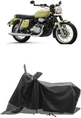 SUGASHRI Waterproof Two Wheeler Cover for JAWA(42 BS6, Grey, Black)