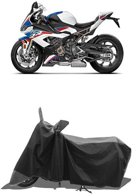 SUGASHRI Waterproof Two Wheeler Cover for BMW(S1000RR, Grey, Black)