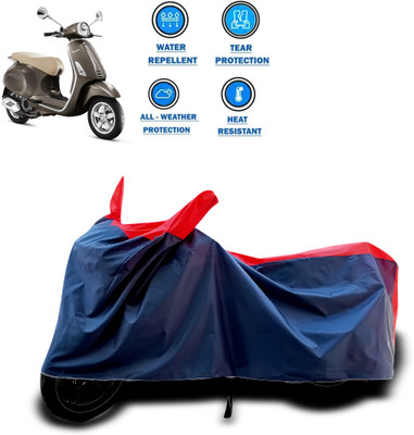 CODOKI Two Wheeler Cover for Piaggio(Vespa VXL, Red)