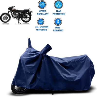 CODOKI Two Wheeler Cover for Royal Enfield(Electra 4S, Blue)
