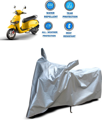 GOSHIV-car and bike accessories Two Wheeler Cover for Universal For Bike(Silver)