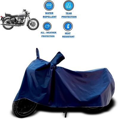 CODOKI Two Wheeler Cover for Royal Enfield(Electra Delux, Blue)