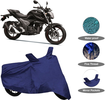 Mdstar Waterproof Two Wheeler Cover for Suzuki(Gixxer SF, Blue)