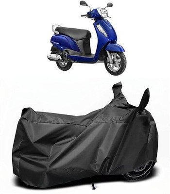 SK AUTO Two Wheeler Cover for Suzuki(Access, Black)