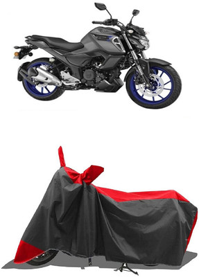 SUGASHRI Waterproof Two Wheeler Cover for Yamaha(FZ S FI New, Red, Black)