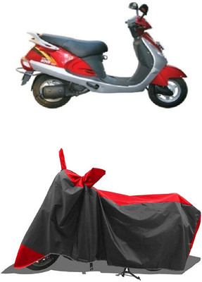 SUGASHRI Waterproof Two Wheeler Cover for Kinetic(Nova, Red, Black)