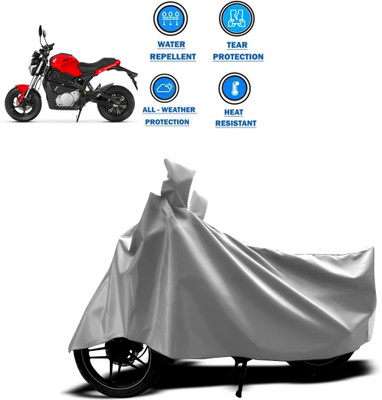 CODOKI Two Wheeler Cover for Universal For Bike(Silver)