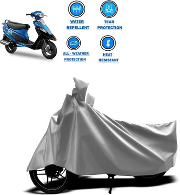 CODOKI Two Wheeler Cover for TVS(Scooty Pep+, Silver)