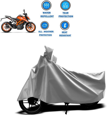 CODOKI Two Wheeler Cover for KTM(Duke 390 ABS, Silver)