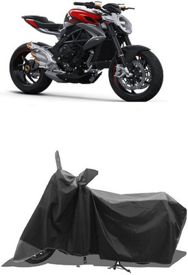 SUGASHRI Waterproof Two Wheeler Cover for MV Agusta(Brutale, Grey, Black)