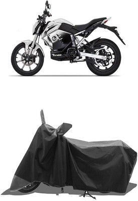 SUGASHRI Waterproof Two Wheeler Cover for Revolt(RV 400, Grey, Black)