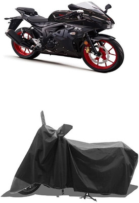 SUGASHRI Waterproof Two Wheeler Cover for Suzuki(GSX R150, Grey, Black)