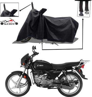 SK AUTO Two Wheeler Cover for Hero(MotoCorp Splendor Plus, Black)