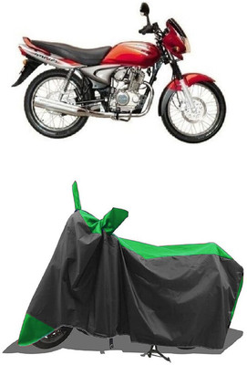 SUGASHRI Waterproof Two Wheeler Cover for Bajaj(Wind 125, Green, Black)