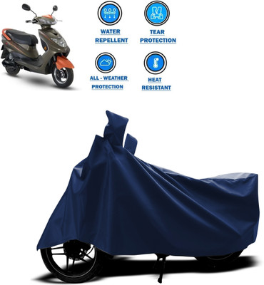 CODOKI Two Wheeler Cover for Okinawa(Ridge Plus, Blue)