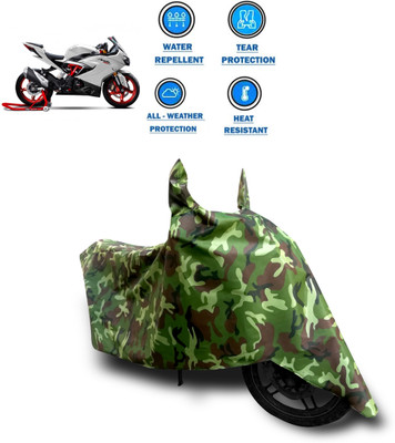 CODOKI Two Wheeler Cover for TVS(Apache RR 310, Green)