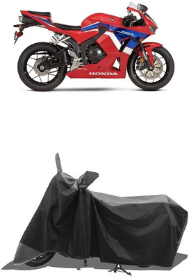 SUGASHRI Waterproof Two Wheeler Cover for Honda(CBR 600 RR, Grey, Black)