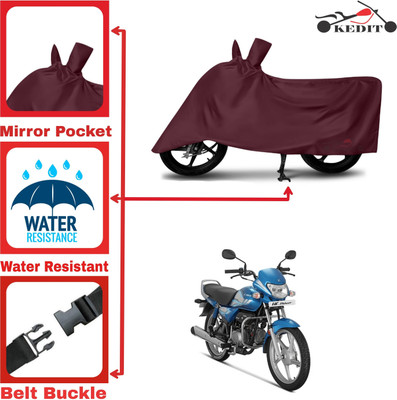 SK AUTO Two Wheeler Cover for Hero(HF Deluxe BS6, Maroon)
