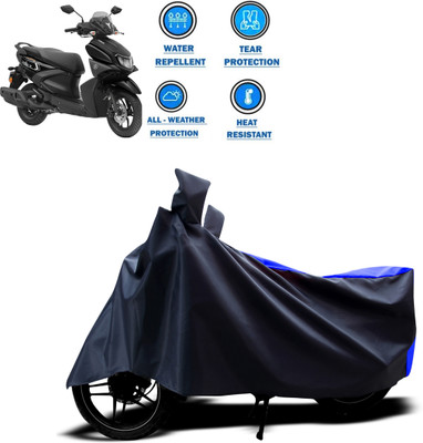 ANTHUB Two Wheeler Cover for Yamaha(Ray ZR, Blue)