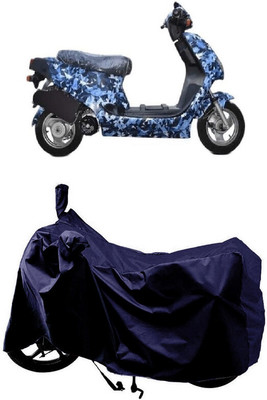 SUGASHRI Waterproof Two Wheeler Cover for Hero(Electric AXLHE-20, Blue)