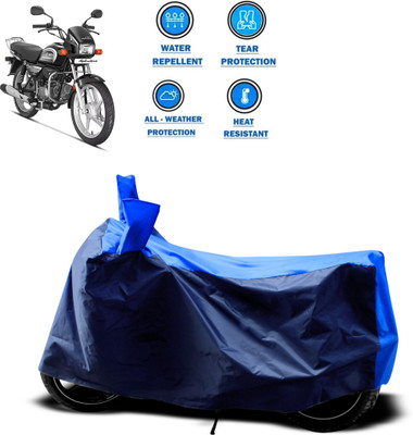 CODOKI Two Wheeler Cover for Hero(Splendor Plus, Blue)