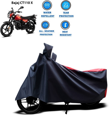 CODOKI Two Wheeler Cover for Bajaj(Red)
