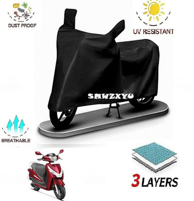 smwzxyu Waterproof Two Wheeler Cover for Hero(Black)