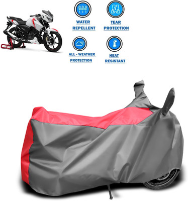 PAGORA Two Wheeler Cover for TVS(Apache RTR 160, Grey)