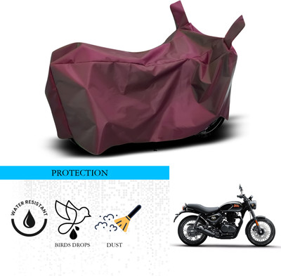 SnehaSales Waterproof Two Wheeler Cover for Royal Enfield(Hunter 350, Maroon)