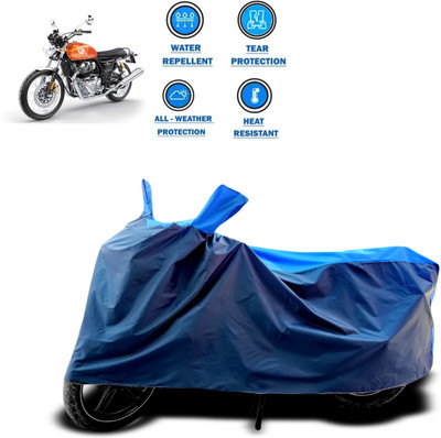 CODOKI Two Wheeler Cover for Royal Enfield(Interceptor 650, Blue)