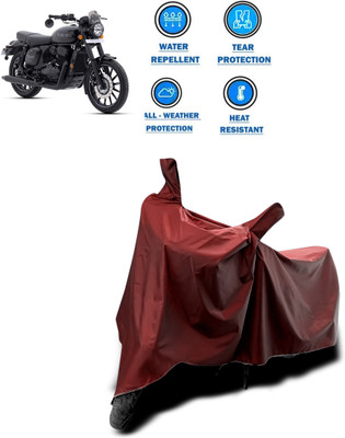 PAGORA Waterproof Two Wheeler Cover for JAWA(Maroon)