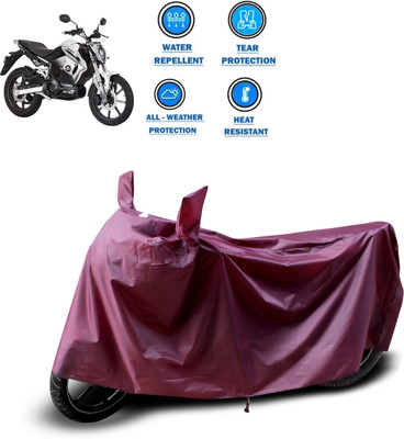 PAGORA Waterproof Two Wheeler Cover for Revolt(RV 400, Maroon)