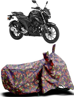 SUGASHRI Waterproof Two Wheeler Cover for Yamaha(FZ25 BS6, Multicolor)