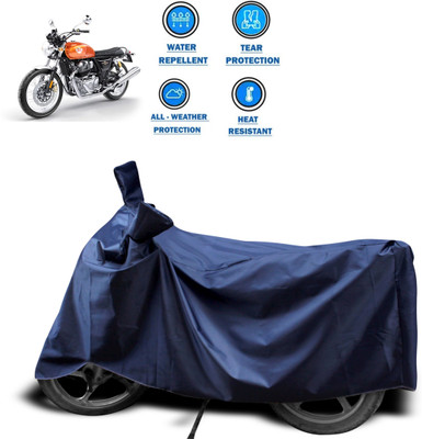 CODOKI Two Wheeler Cover for Royal Enfield(Interceptor 650, Blue)