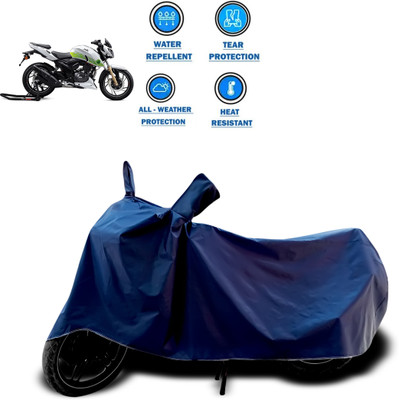 PAGORA Two Wheeler Cover for TVS(Apache RTR 200 Fi E100, Blue)
