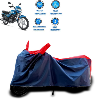 CODOKI Two Wheeler Cover for Hero(HF Deluxe Eco, Red)