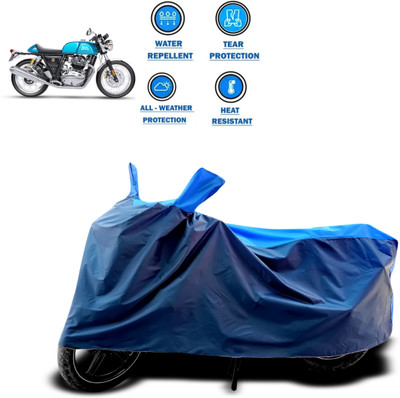 CODOKI Two Wheeler Cover for Royal Enfield(Continental GT, Blue)