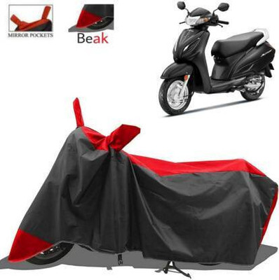 SK AUTO Waterproof Two Wheeler Cover for Universal For Bike(Activa 6G, Red)