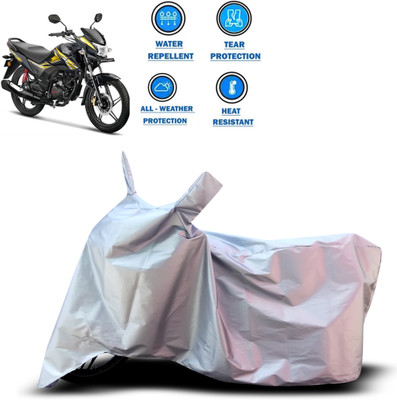 CODOKI Two Wheeler Cover for Honda(CB Shine, Silver)