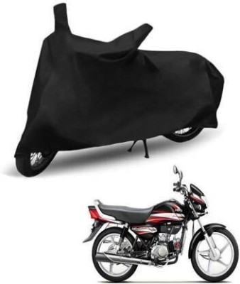 STARHONEY Two Wheeler Cover for Hero, Honda, TVS, Yamaha, Hero Electric, Universal For Bike(HF Deluxe, Black)