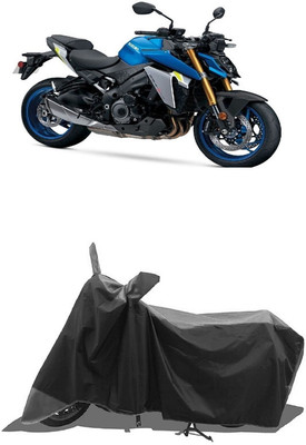 SUGASHRI Waterproof Two Wheeler Cover for Suzuki(GSX S1000, Grey, Black)