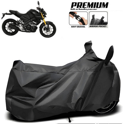 SK AUTO Waterproof Two Wheeler Cover for Yamaha(MT 15 New, Black)