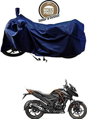 SK AUTO Waterproof Two Wheeler Cover for Honda(X-Blade, Blue)