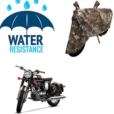 SK AUTO Waterproof Two Wheeler Cover for Royal Enfield(Classic Chrome, Multicolor)
