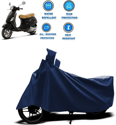 CODOKI Two Wheeler Cover for Piaggio(Vespa LX, Blue)