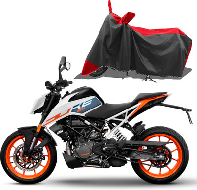 algrowd Two Wheeler Cover for KTM(Duke 200, Red)