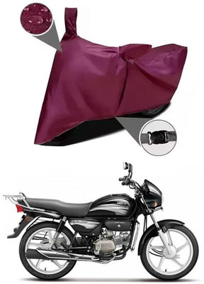 SK AUTO Two Wheeler Cover for Hero(MotoCorp Splendor Plus, Maroon)