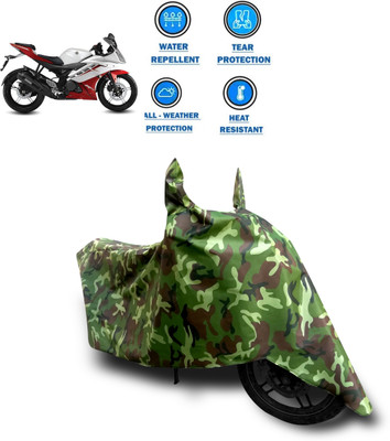 CODOKI Two Wheeler Cover for Yamaha(YZF R15 Ver 2.0, Green)