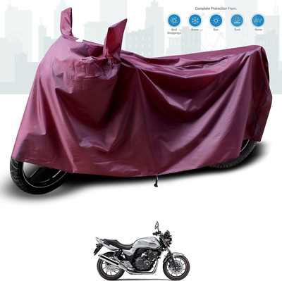 SK AUTO Two Wheeler Cover for Honda(CB 400, Maroon)