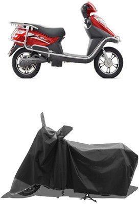 SUGASHRI Waterproof Two Wheeler Cover for Hero(Electric Cruz, Grey, Black)